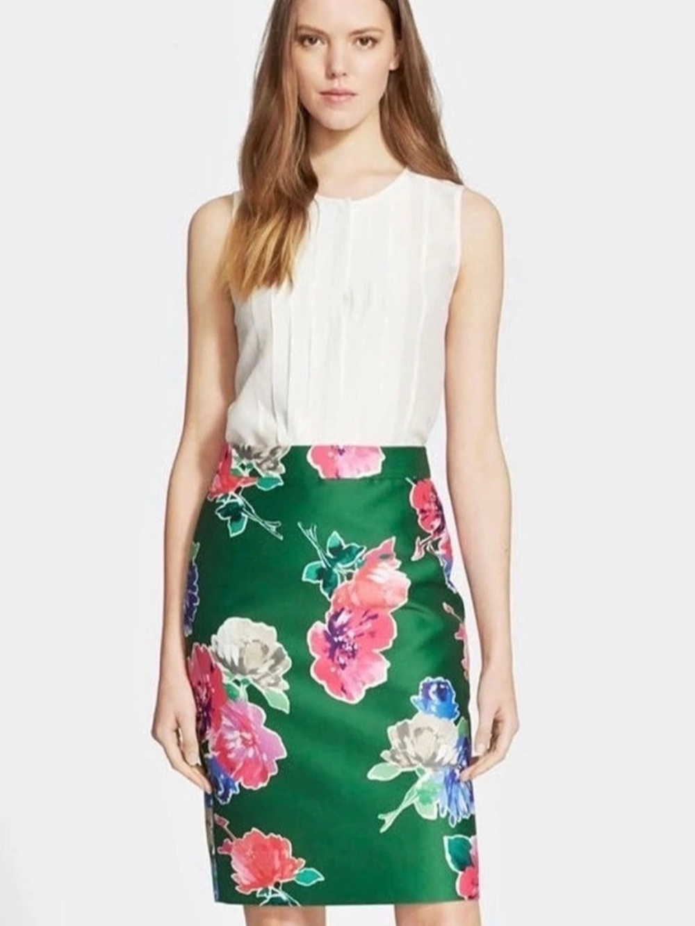 Kate Spade Blooms Marit Floral Pencil Skirt